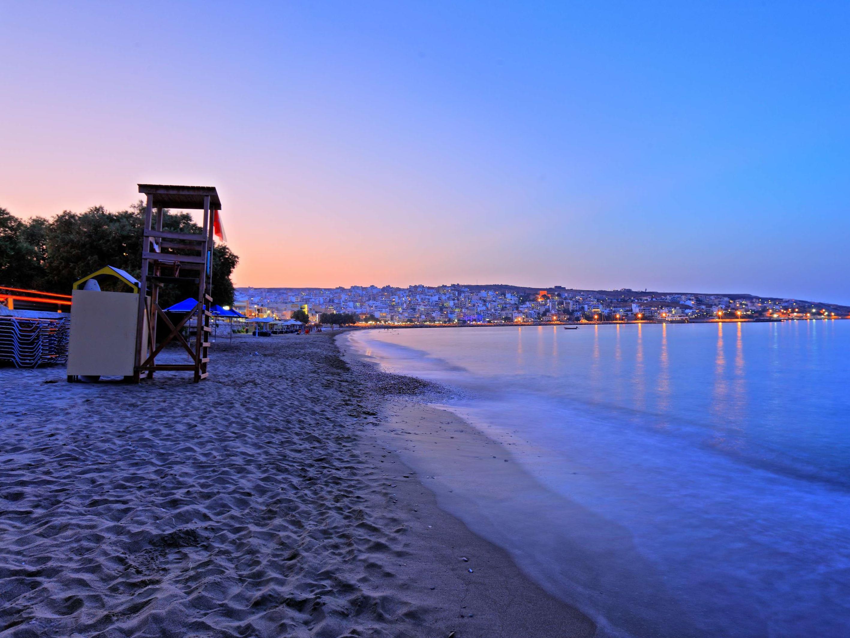 Sitia Beach City Resort & Spa Dış mekan fotoğraf Sunset at the beach of Pefkos